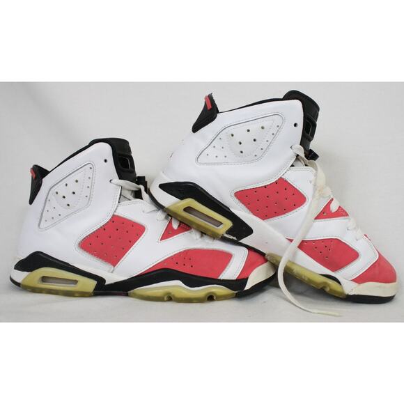 Air Jordan 6 Retro Infrared 2009 White Red Black Youth 7Y Sneakers main image 7